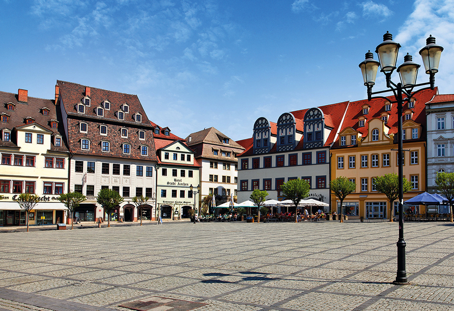 Der Marktplatz von Naumburg ist ein schönes Fotomotiv.
