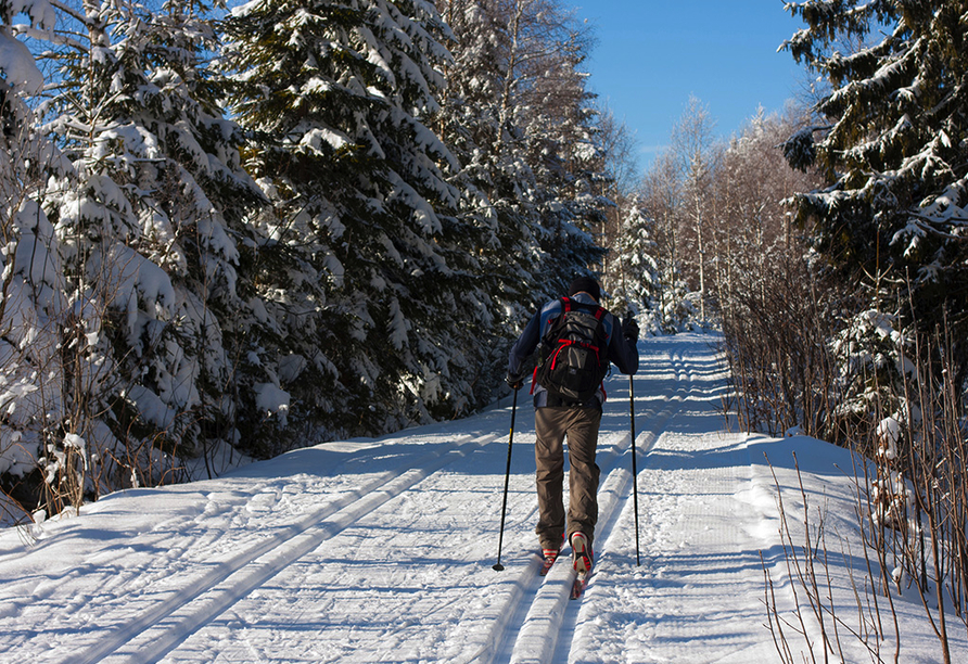 Ob Skilanglauf oder Rodeln, zahlreiche Möglichkeiten stehen zur Verfügung.
