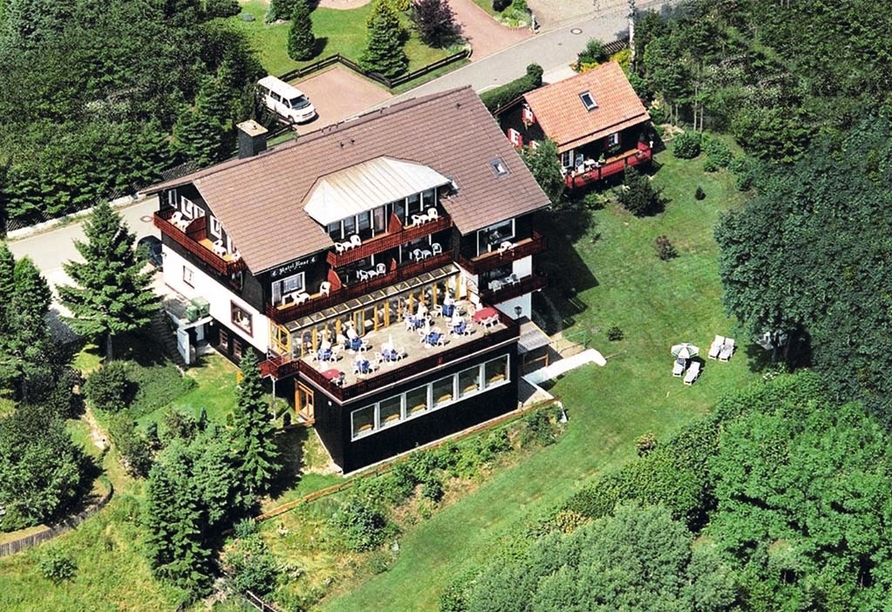 Harmonie Hotel Rust in Braunlage-Hohegeiß im Harz Luftansicht