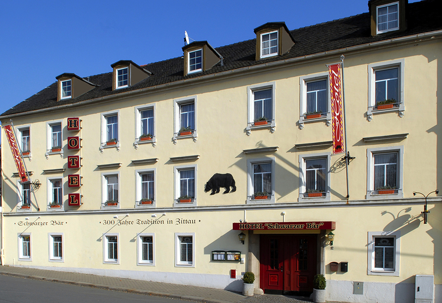 Hotel Schwarzer Bär in Zittau, Außenansicht
