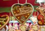 Gruß vom Wiener Christkindlmarkt in Form eines Lebkuchenherzens