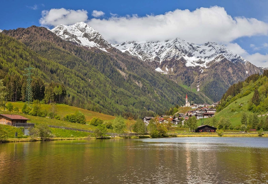 Berghotel Alpenrast in Rein in Taufers Südtirol, Mühlwalder See