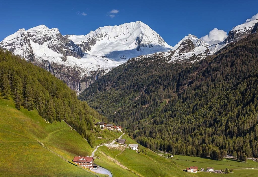 Berghotel Alpenrast in Rein in Taufers Südtirol, Aussicht