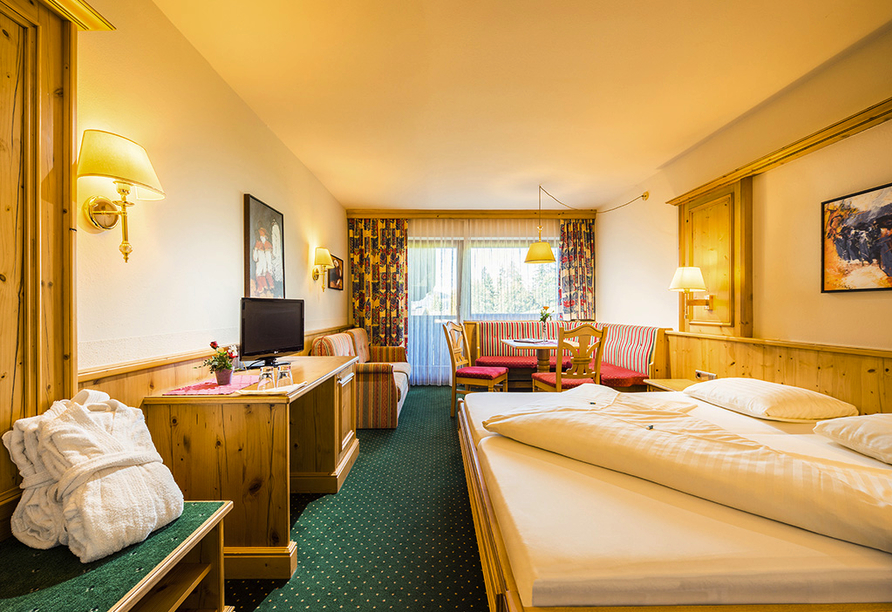 Beispiel eines Doppelzimmers im Hotel Alphof in Alpbach