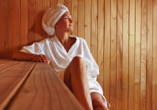 Entspannen Sie in der hoteleigenen Finnischen Sauna.