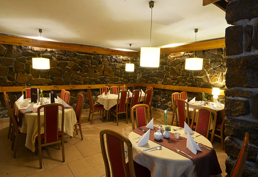 Das gemütliche Restaurant vom Hotel Ariston