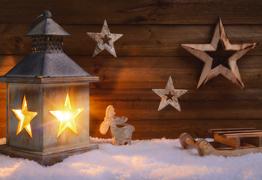 Freuen Sie sich auf besinnliche Weihnachtstage.