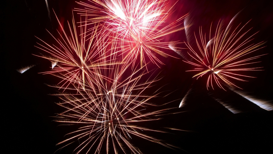 Feuerwerk an Silvester