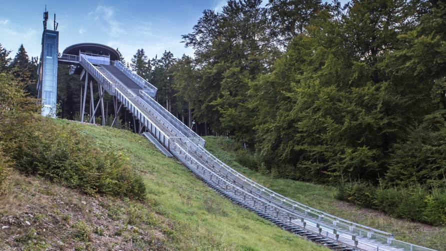 Die größte Skisprungschanze der Welt: Mühlenkopfschanze