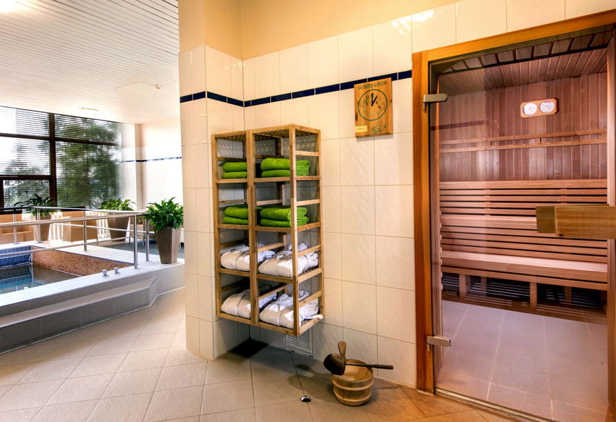 Der Saunabereich im AHORN Berghotel Friedrichroda