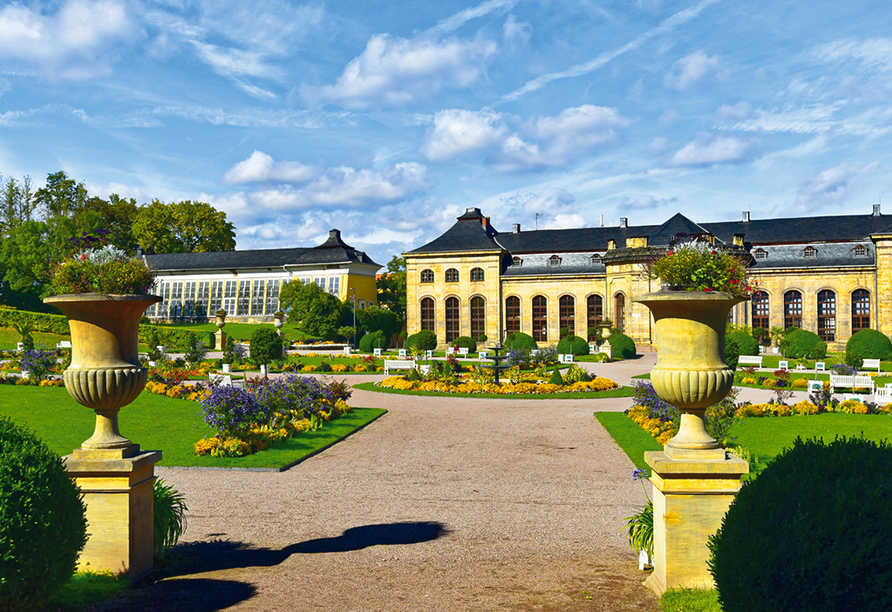Die Orangerie in Gotha ist nicht weit entfernt vom Morada Hotel Gothaer Hof.