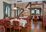 Geschmackvoll dekorierte Gasträume im Panoramahotel am Marienturm
