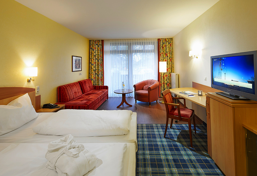 Beispiel eines Doppelzimmers Standard im Göbel's Seehotel Diemelsee