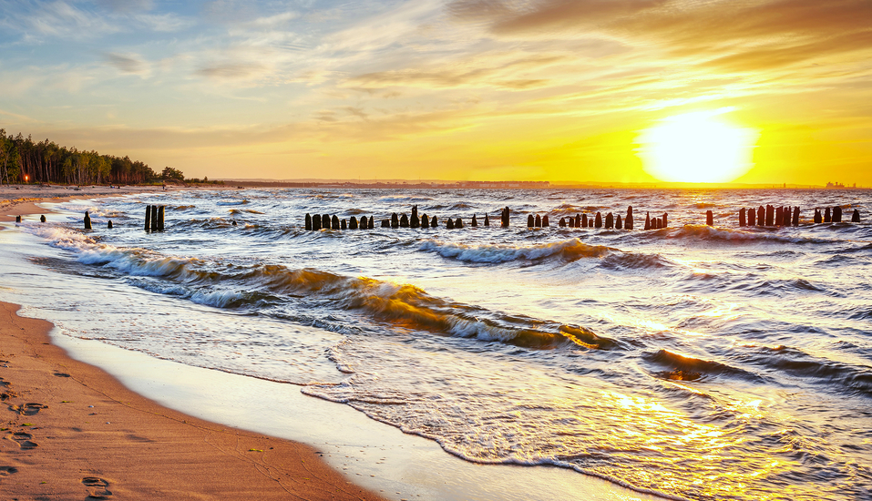 Freuen Sie sich auf den traumhaften Strand an der Polnischen Ostsee.