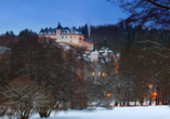 Chateau Monty SPA Resort in Marienbad in Tschechien, Winter