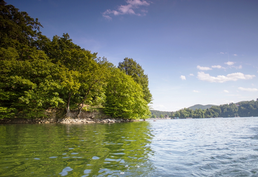 Entdecken Sie den malerischen Edersee.