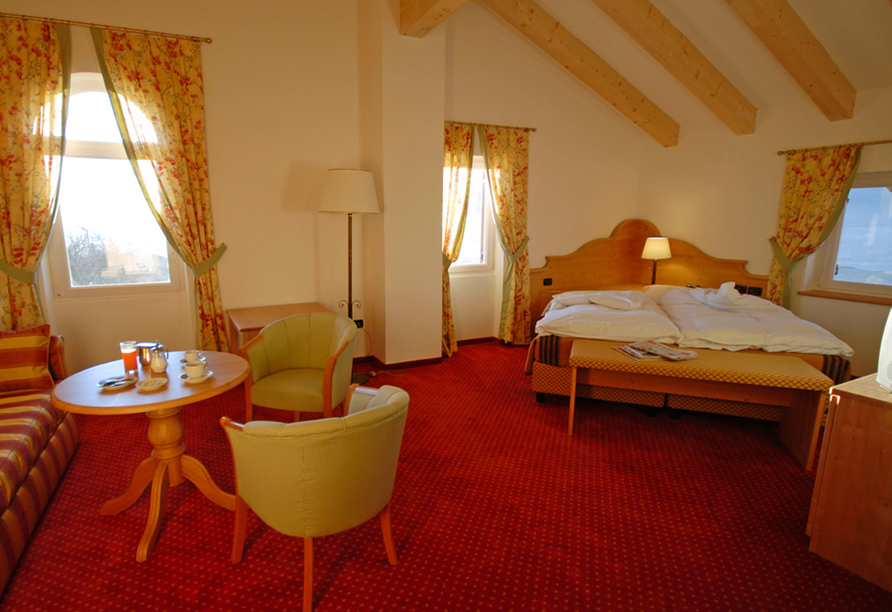 Beispiel eines Doppelzimmers Stella im Hotel Stella delle Alpi in Ronzone