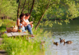 Alago Hotel am See in Cambs im Schweriner Seenland, Picknick am See