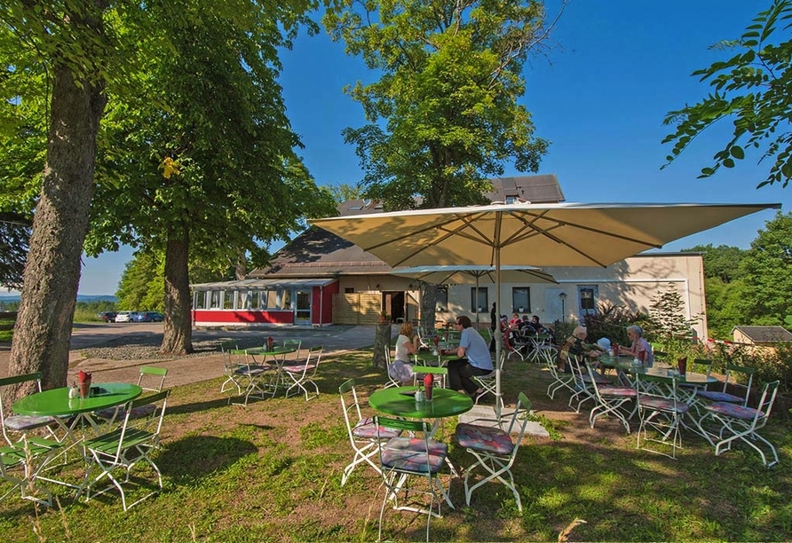 Aktive & Vital Hotel Thüringen in Schmalkalden Biergarten