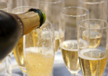 Hotel Schloss Breitenfeld in Leipzig, Sekt an Silvester