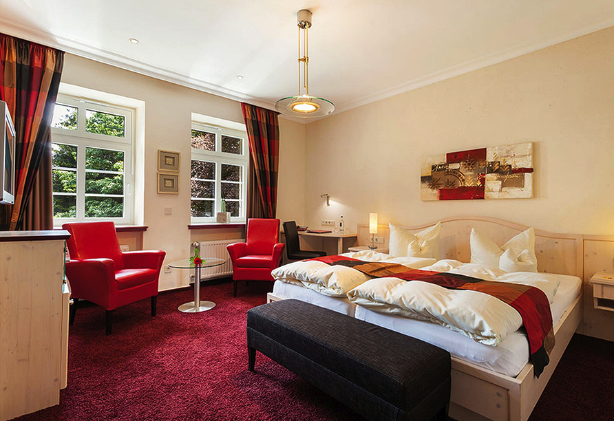 Beispiel eines Doppelzimmer Komfort im Rüters Parkhotel.