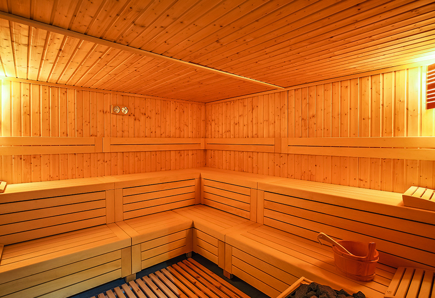 Entspannen Sie in der Sauna vom Grand Hotel Suhl.