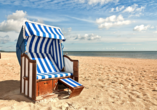 Abschalten und die Seele baumeln lassen im Strandkorb - gehört beim Ostsee-Urlaub dazu.