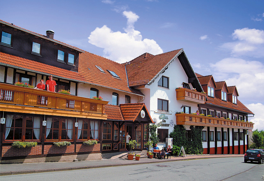 Außenansicht des Hotels Zur Igelstadt