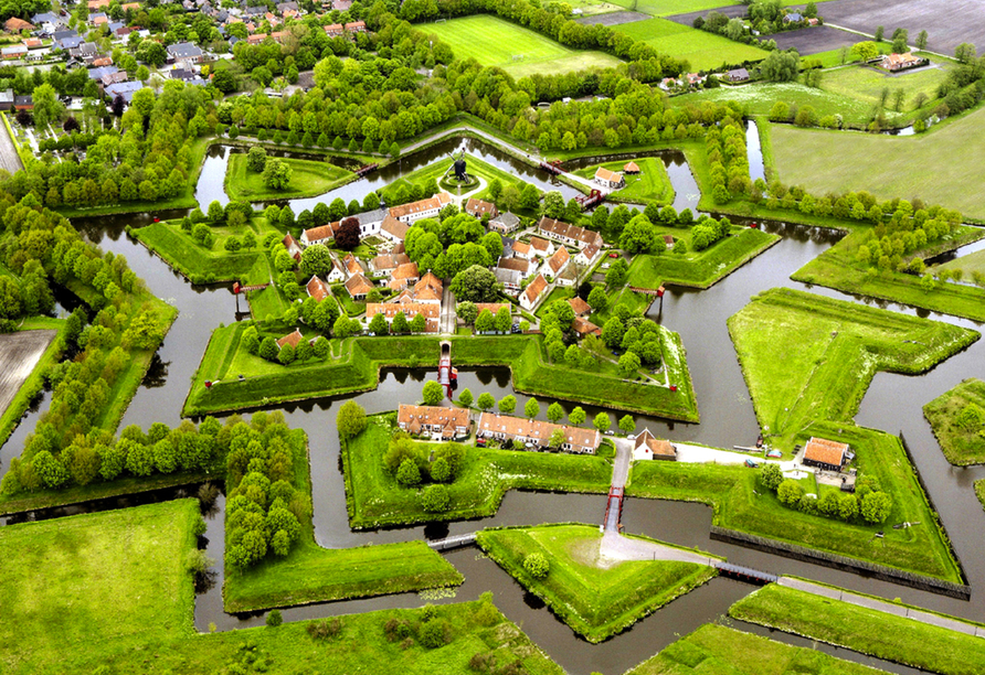 Die fantastische Festung Bourtange in Holland ist vom Hotel aus bequem zu erreichen. 