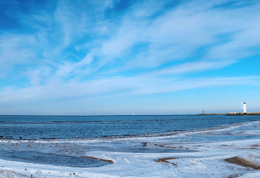 Winterliche Eindrücke an der polnischen Ostsee in Kolberg