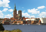 Wunderschöner Ausblick auf die Hansestadt Stralsund.