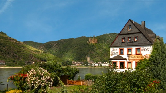 Weinhotel Landsknecht in St. Goar am Rhein, Außenansicht