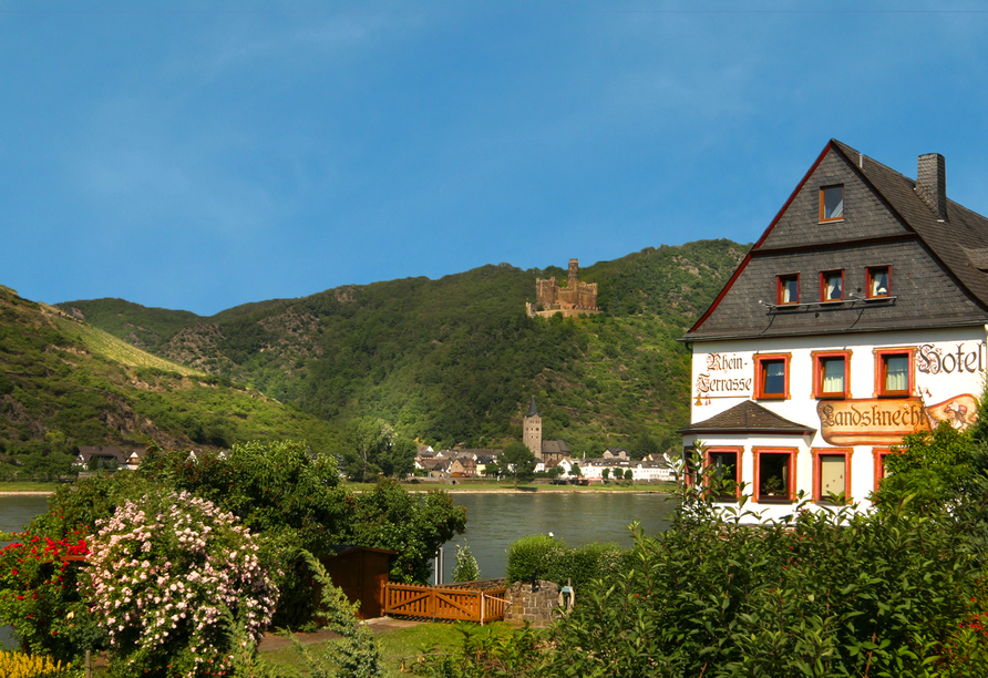 Weinhotel Landsknecht in St. Goar am Rhein, Außenansicht