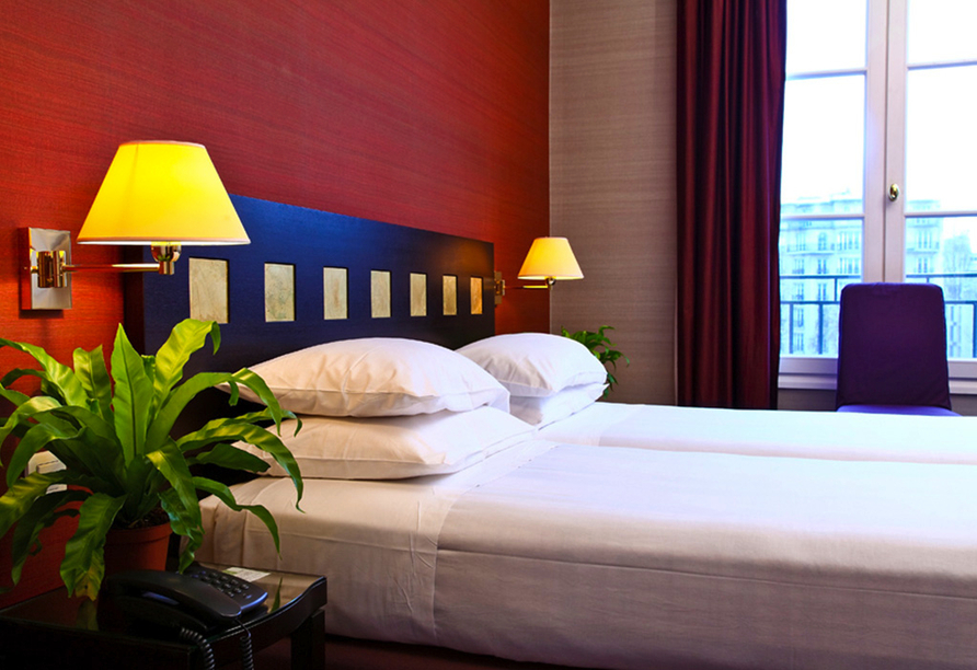 Beispiel eines Doppelzimmers im Hotel de la Jatte