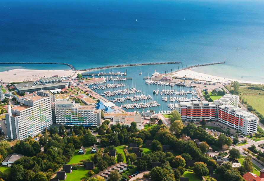 Panorama vom Ostseehotel Damp.