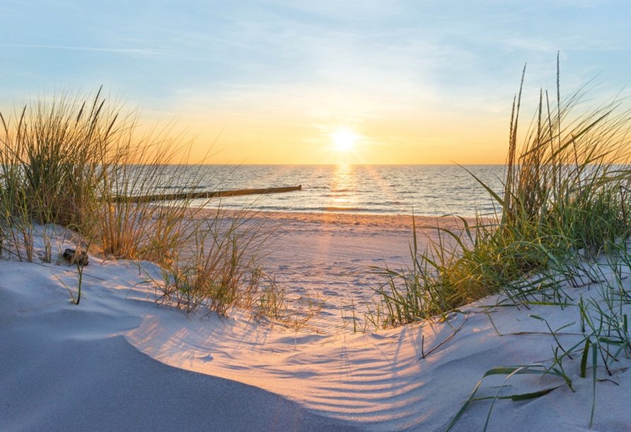 Der Strand auf Rügen lädt zu langen, ausgiebigen Spaziergängen ein.
