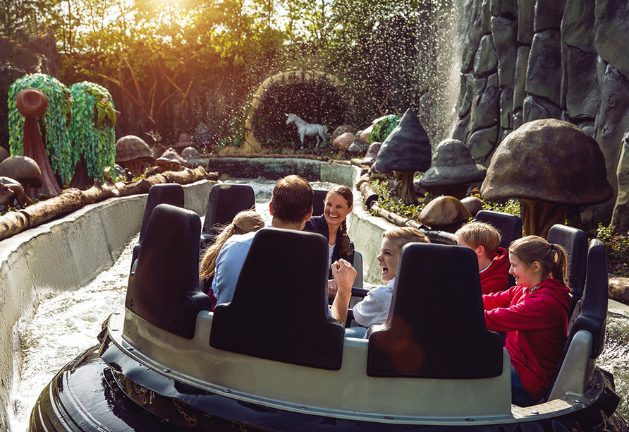 Auch Wasserspaß kommt im Movie Park nicht zu kurz.