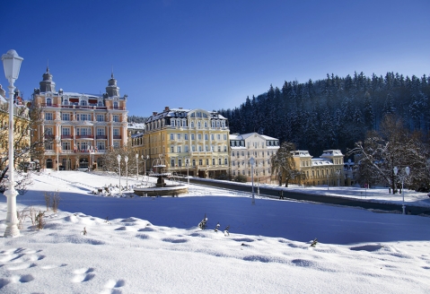 Schlendern Sie durch das winterliche Marienbad.