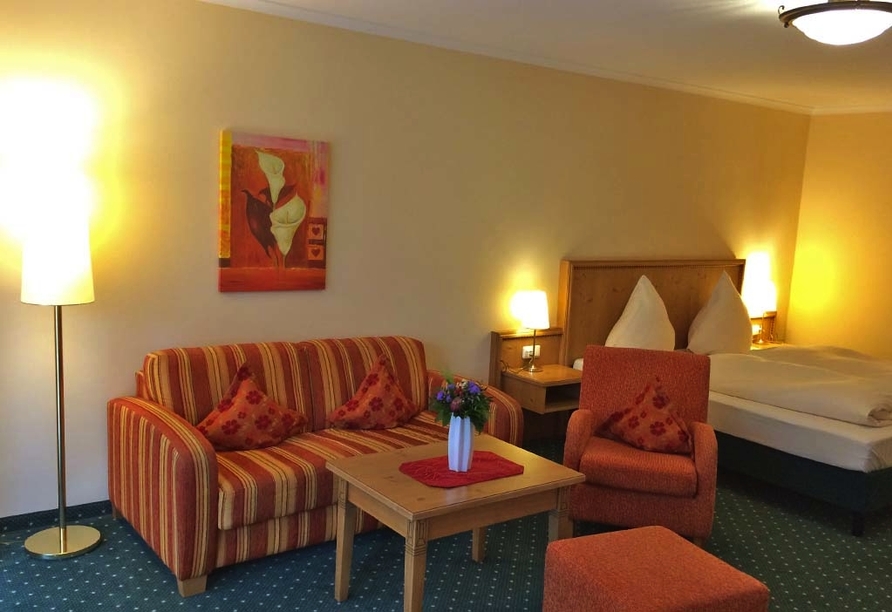 Beispiel eines Doppelzimmers Kategorie Komfort im PTI Hotel Eichwald