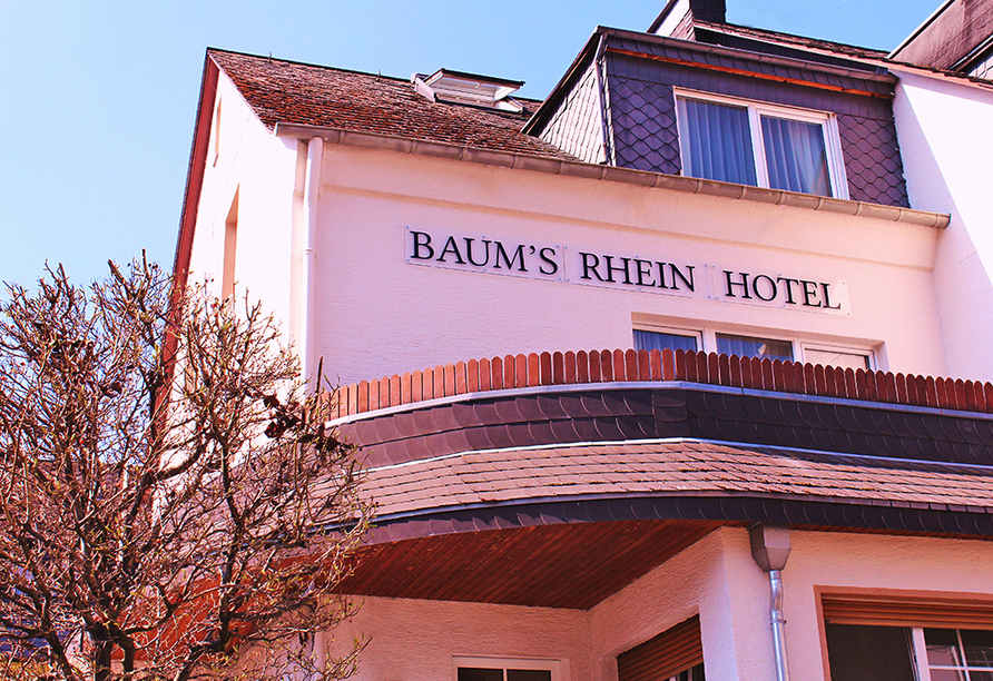 Außenansicht des Baum's Rheinhotels