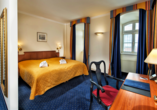 Ein Zimmerbeispiel des Radisson Blu Hotels in Halle Merseburg