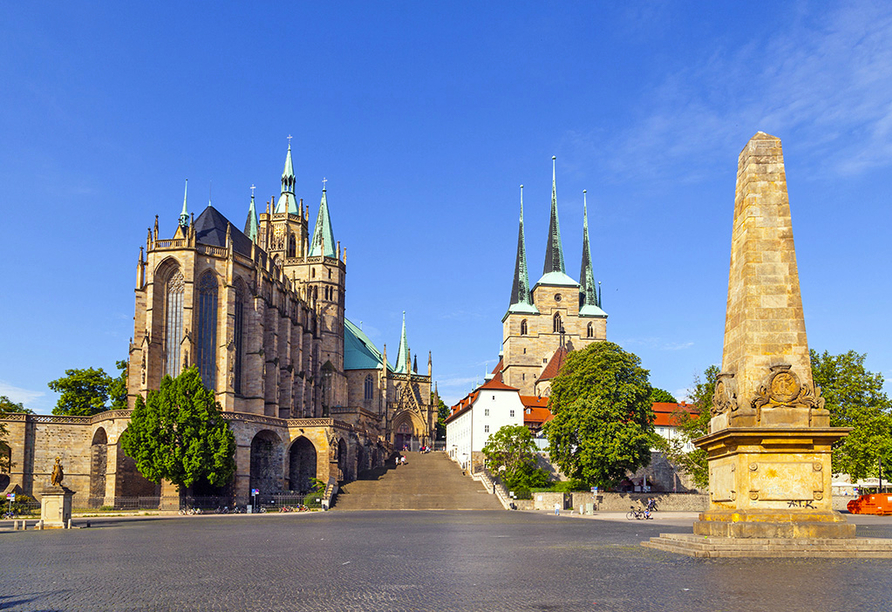 Der Erfurter Dom ist ein schönes Fotomotiv.