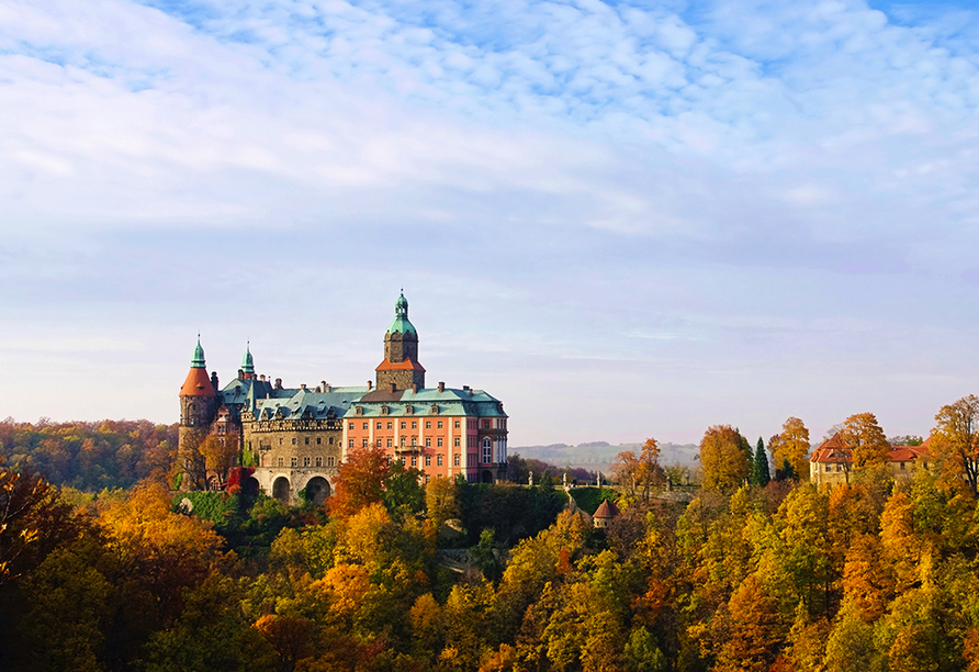 Das Schloss Fürstenstein ist ein beliebtes Ausflugsziel.