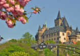 Schloss Wernigerode thront majestätisch über der Stadt.