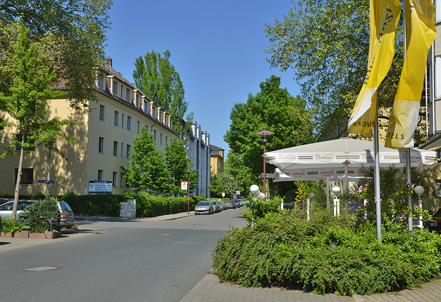 Das Ringhotel Residenz Alt Dresden befindet sich in ruhiger Lage und doch nahe des Zentrums.