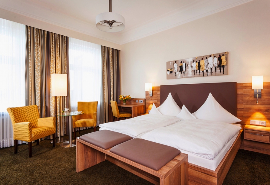 Beispiel eines Doppelzimmers im Hotel Noltmann-Peters in Bad Rothenfelde