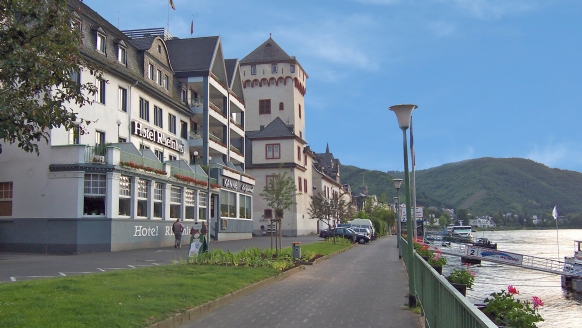 Hotel Rheinlust, Boppard, Außenansicht, Rheinpromenade