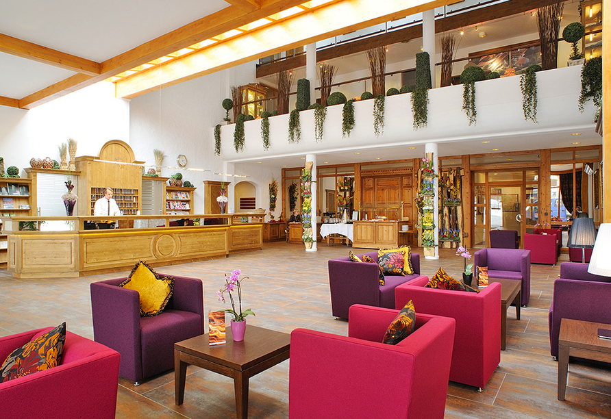Lobby im Quellness- und Golfhotel Fürstenhof