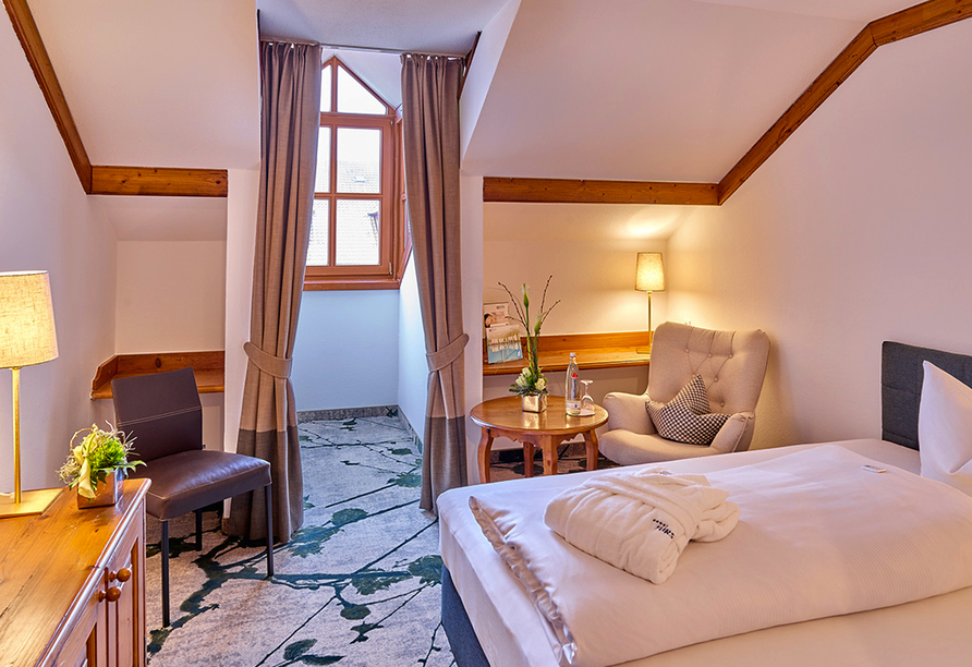 Beispiel eines Einzelzimmers im Quellness- und Golfhotel Fürstenhof