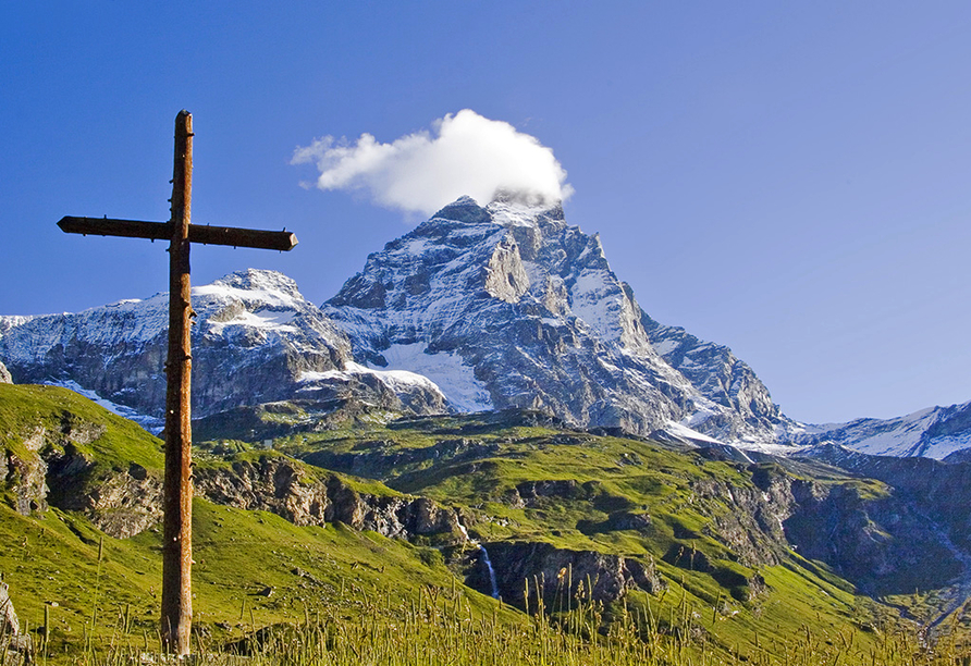 Das Matterhorn, einer der höchsten Berge der Alpen, ist ein tolles Ausflugsziel!